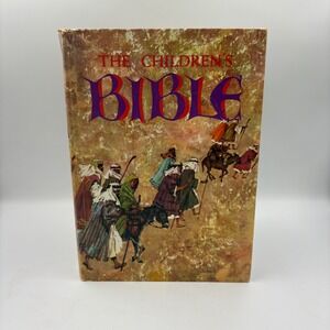 Golden Press The Children's‎ Bible Kids Book 1965 Multi Illustrated Hardcover